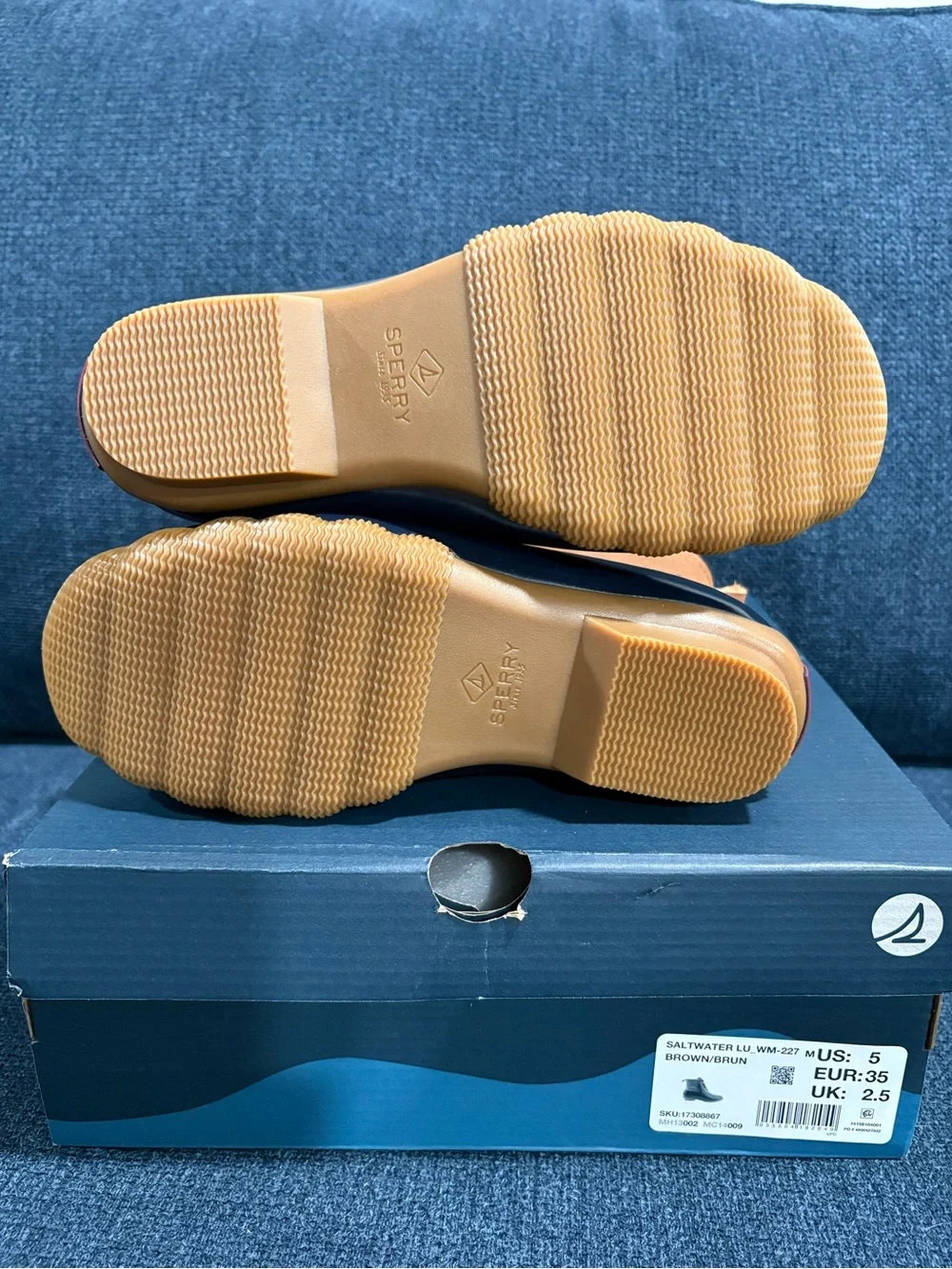 NIB- Women’s Sperry Saltwater Thinsulate Duck Lug Boot, Leather, Waterproof Sz 5